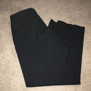 Nautica pinstripe suit black with grey stripes